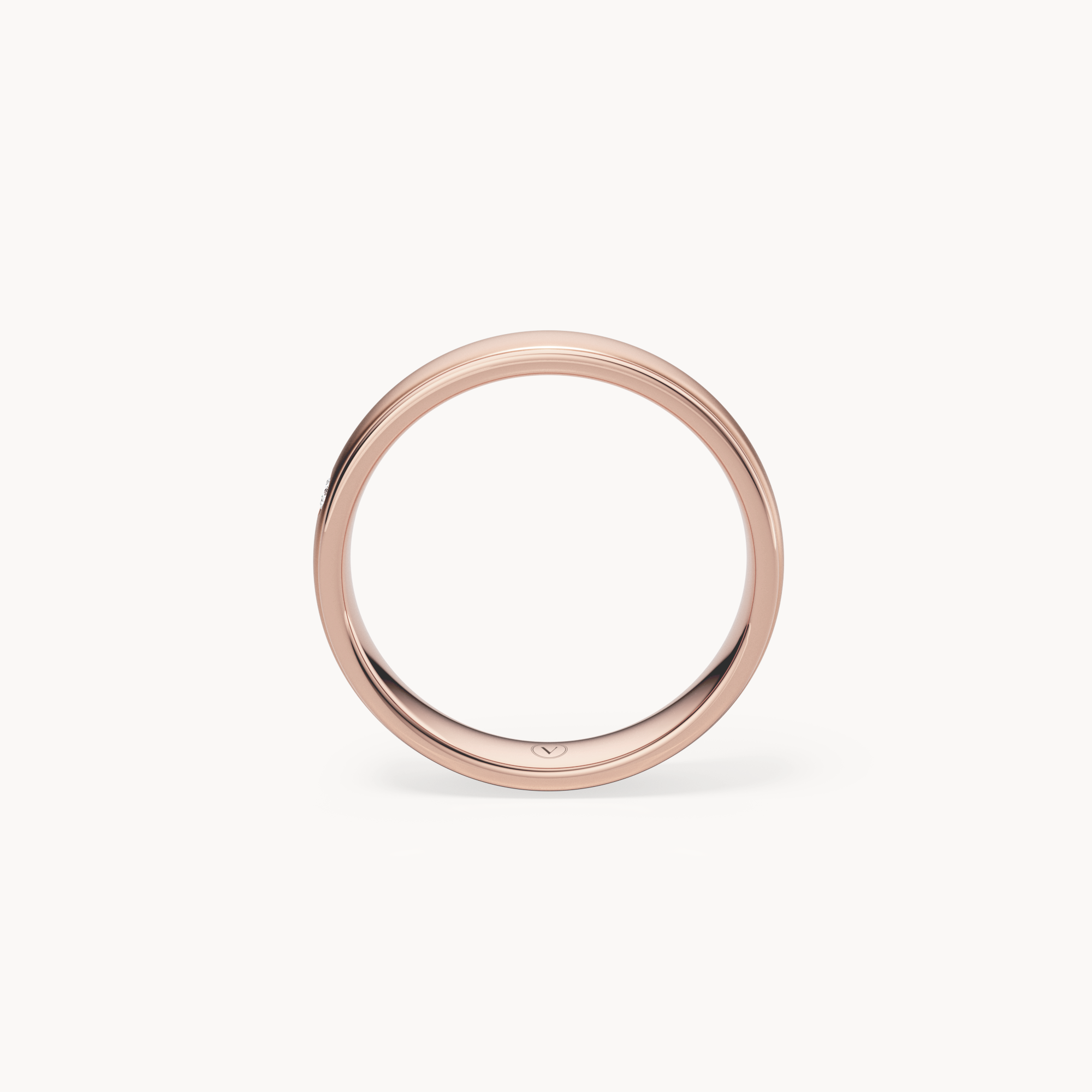Solitaire Wedding Band