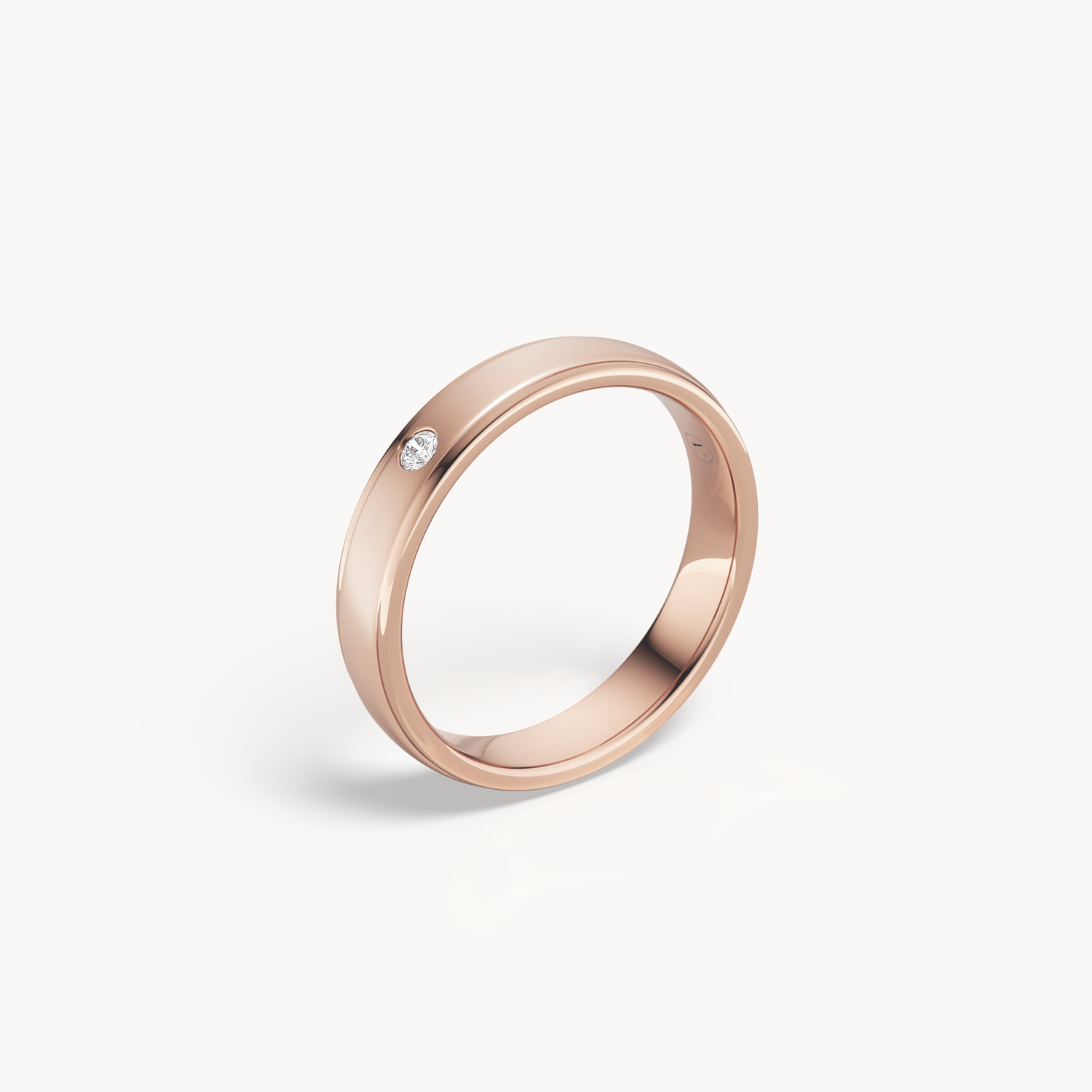 Solitaire Wedding Band