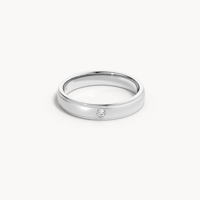 Solitaire Wedding Band