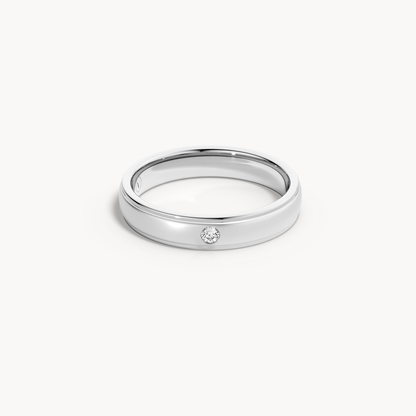 Solitaire Wedding Band
