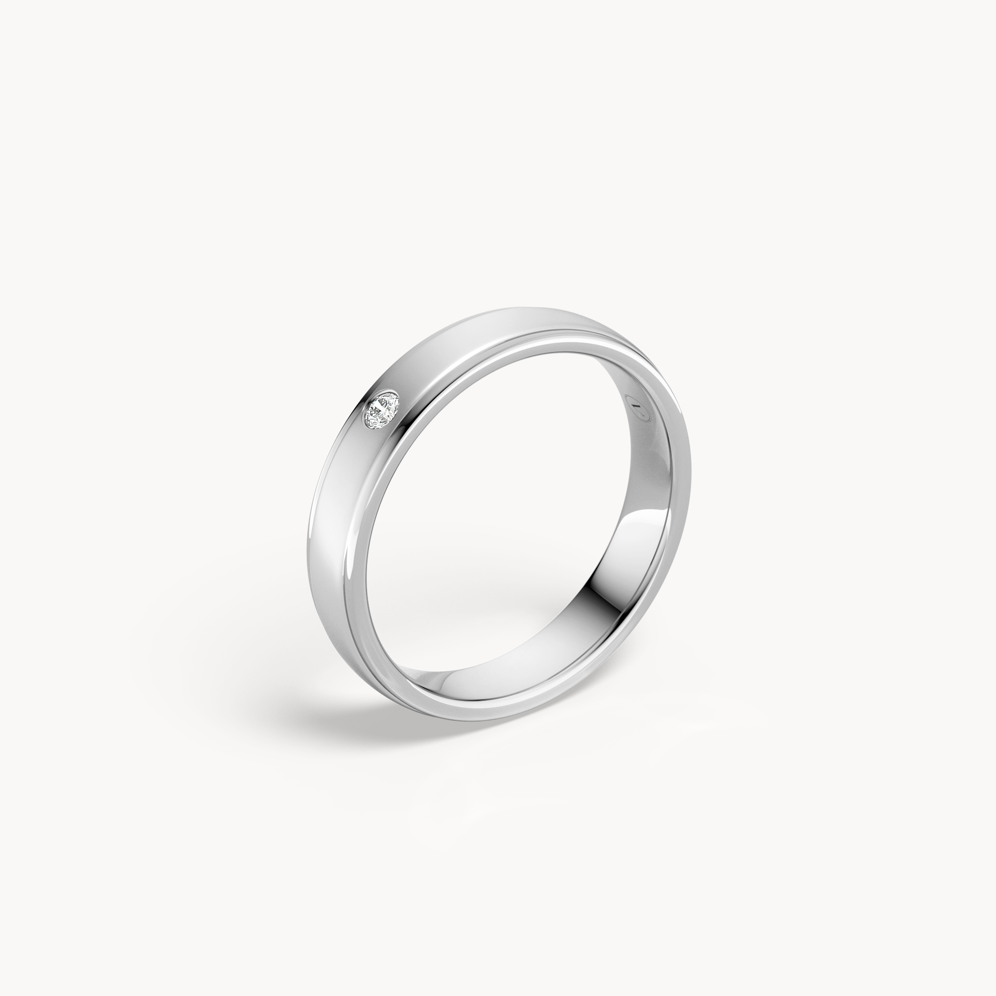 Solitaire Wedding Band