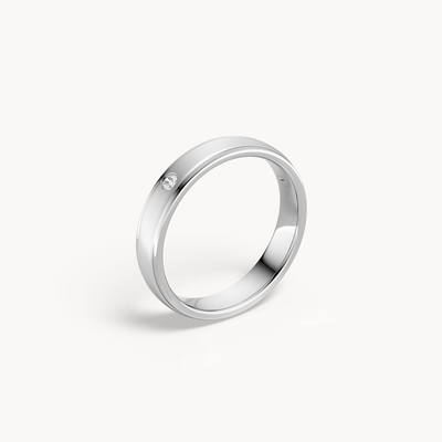 Solitaire Wedding Band