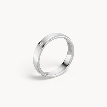 Solitaire Wedding Band
