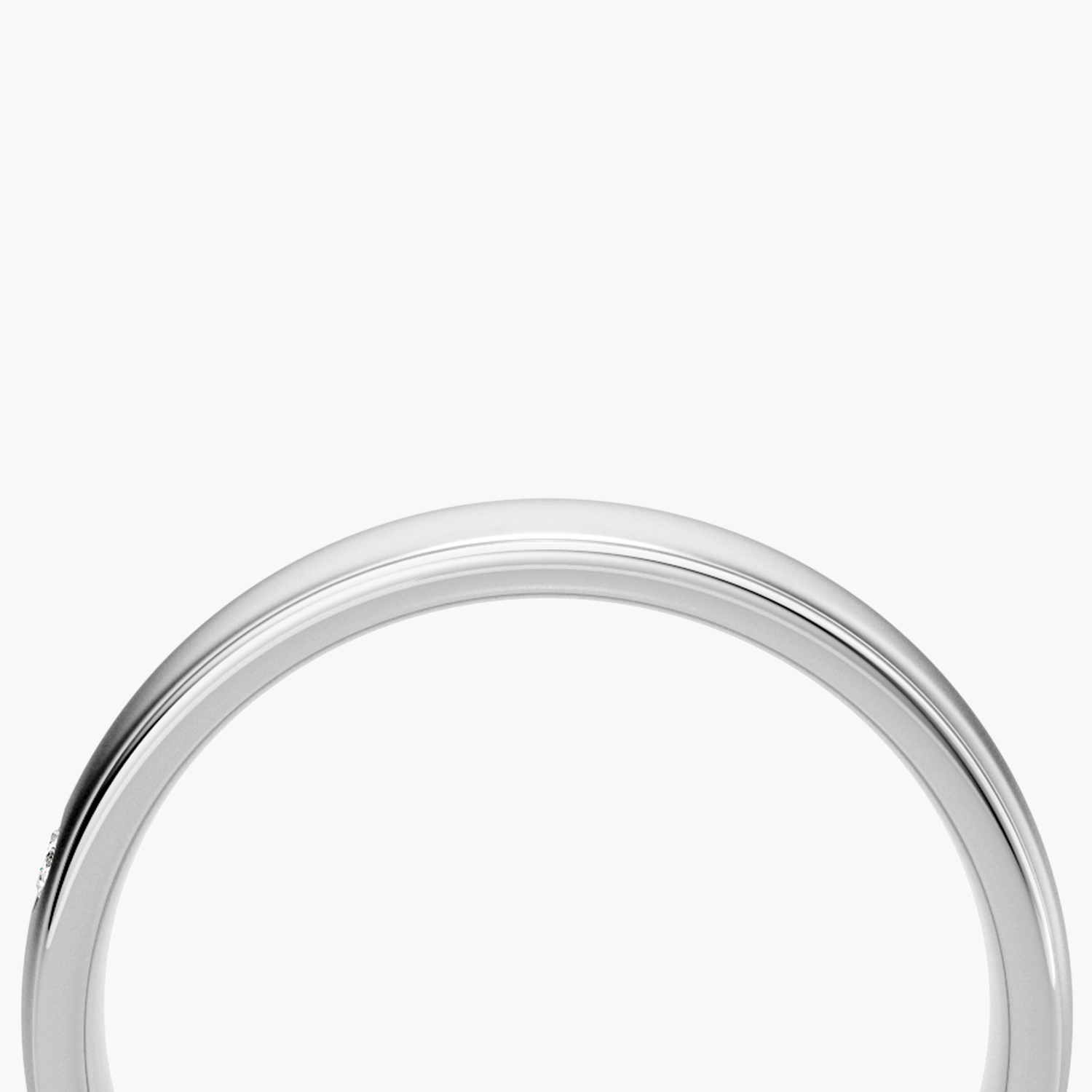 Solitaire Wedding Band