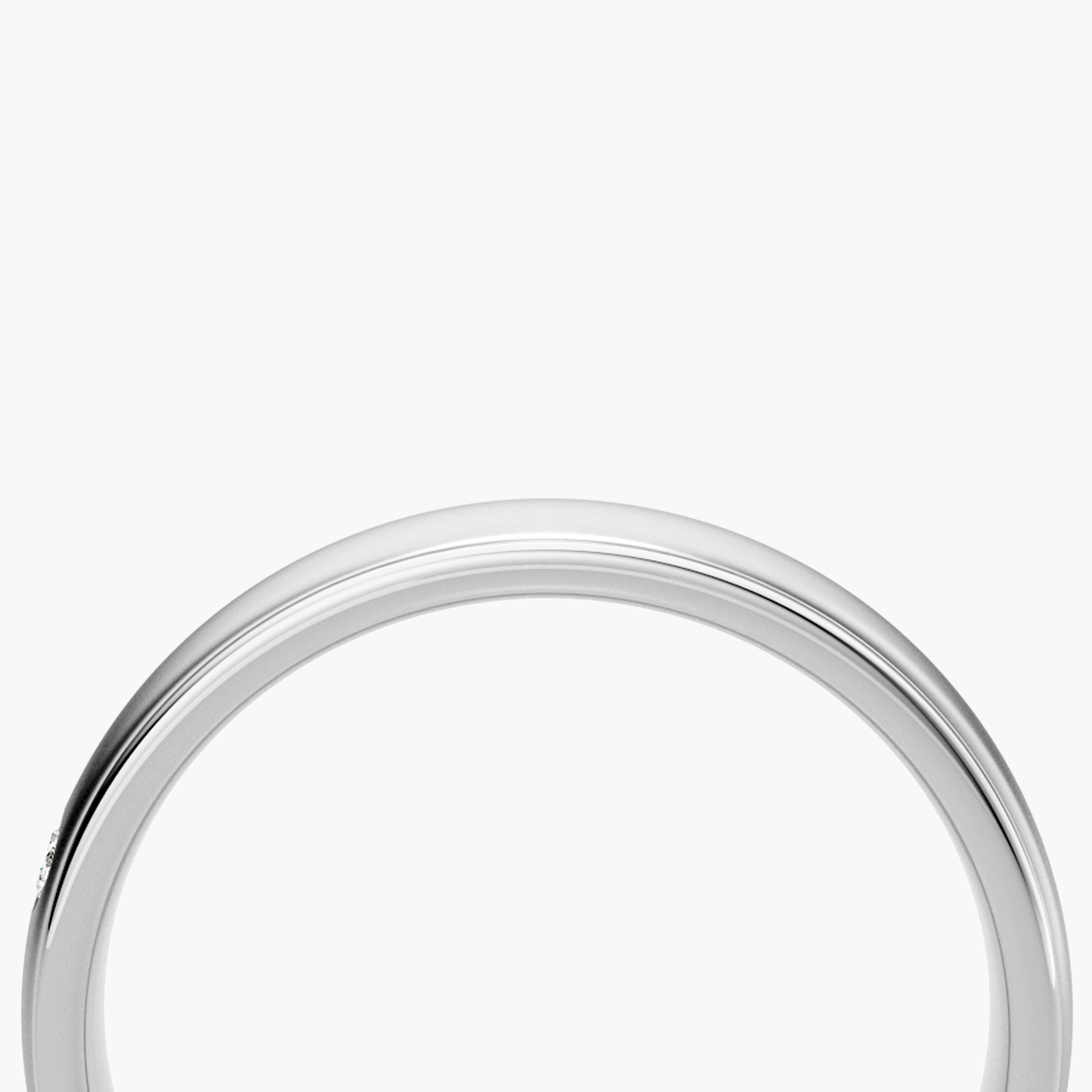 Solitaire Wedding Band