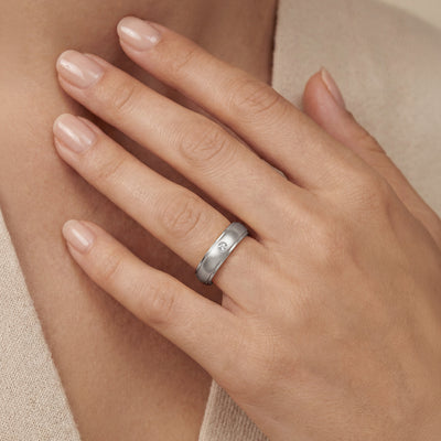 Solitaire Wedding Band