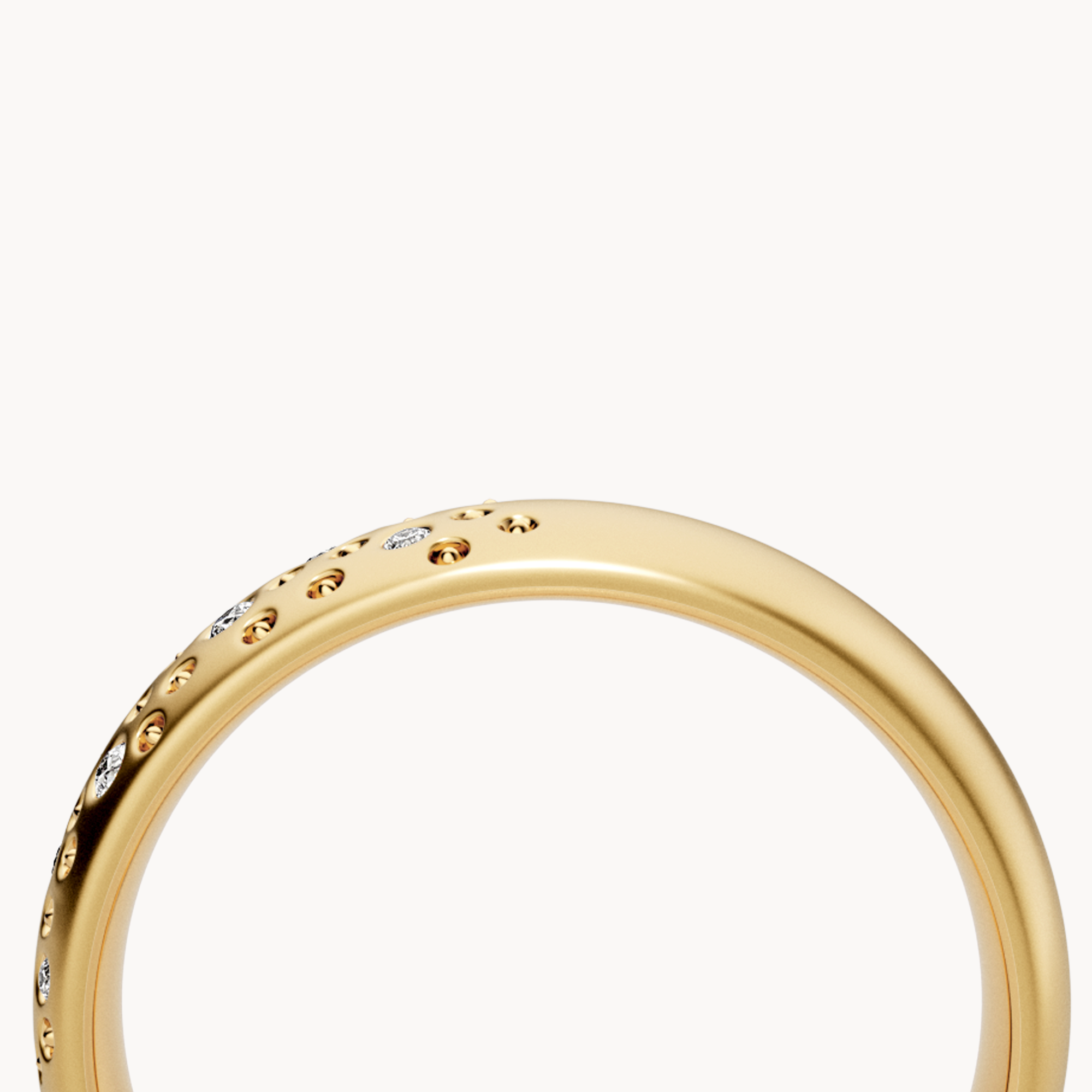 Scattered Brilliant Wedding Band 4.5mm