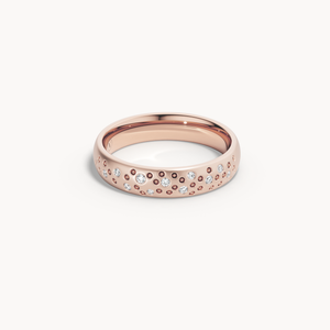 Scattered Brilliant Wedding Band 4.5mm