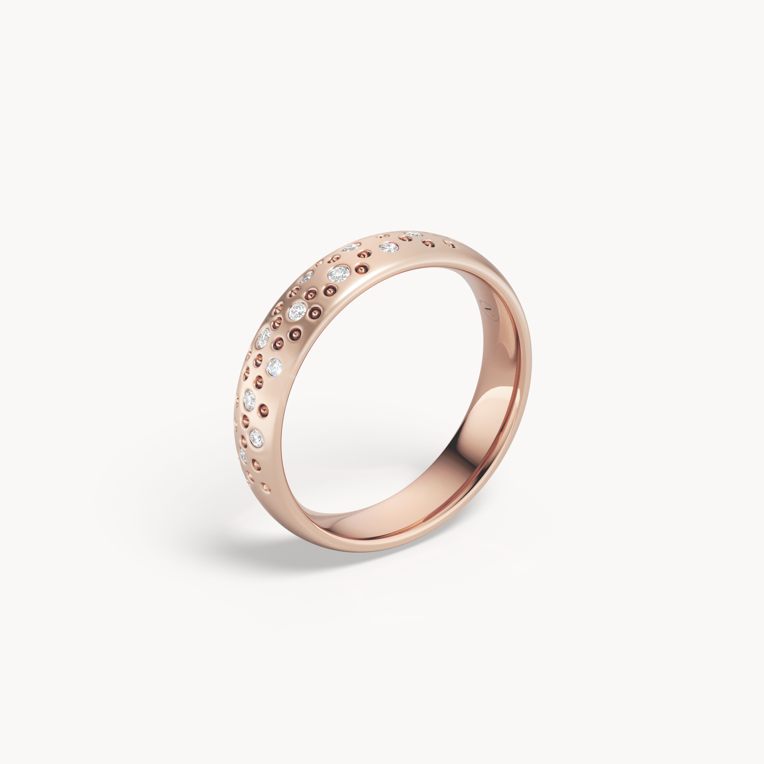 Scattered Brilliant Wedding Band 4.5mm