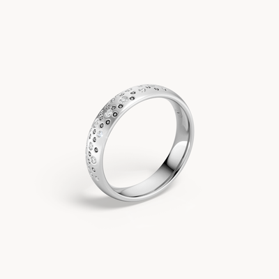 Scattered Brilliant Wedding Band 4.5mm