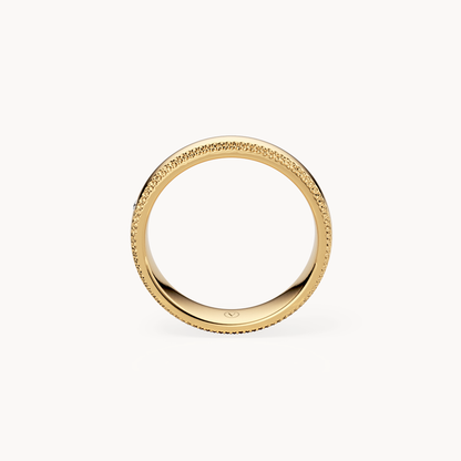 Milgrain Solitaire Wedding Band