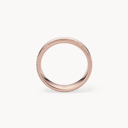 Milgrain Solitaire Wedding Band
