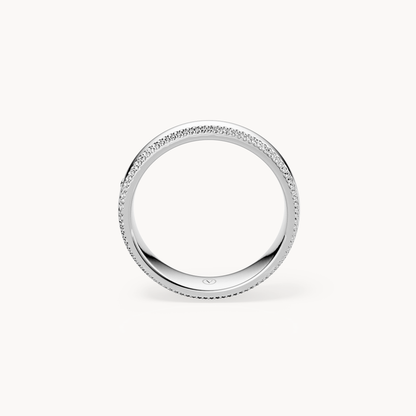 Milgrain Solitaire Wedding Band