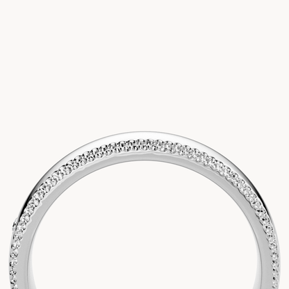 Milgrain Solitaire Wedding Band