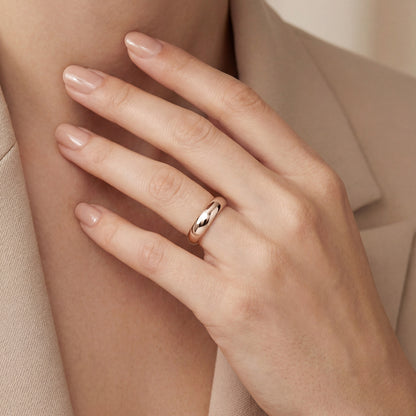 Slim Flat Wedding Band