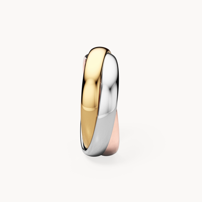 Tricolor Wedding Band