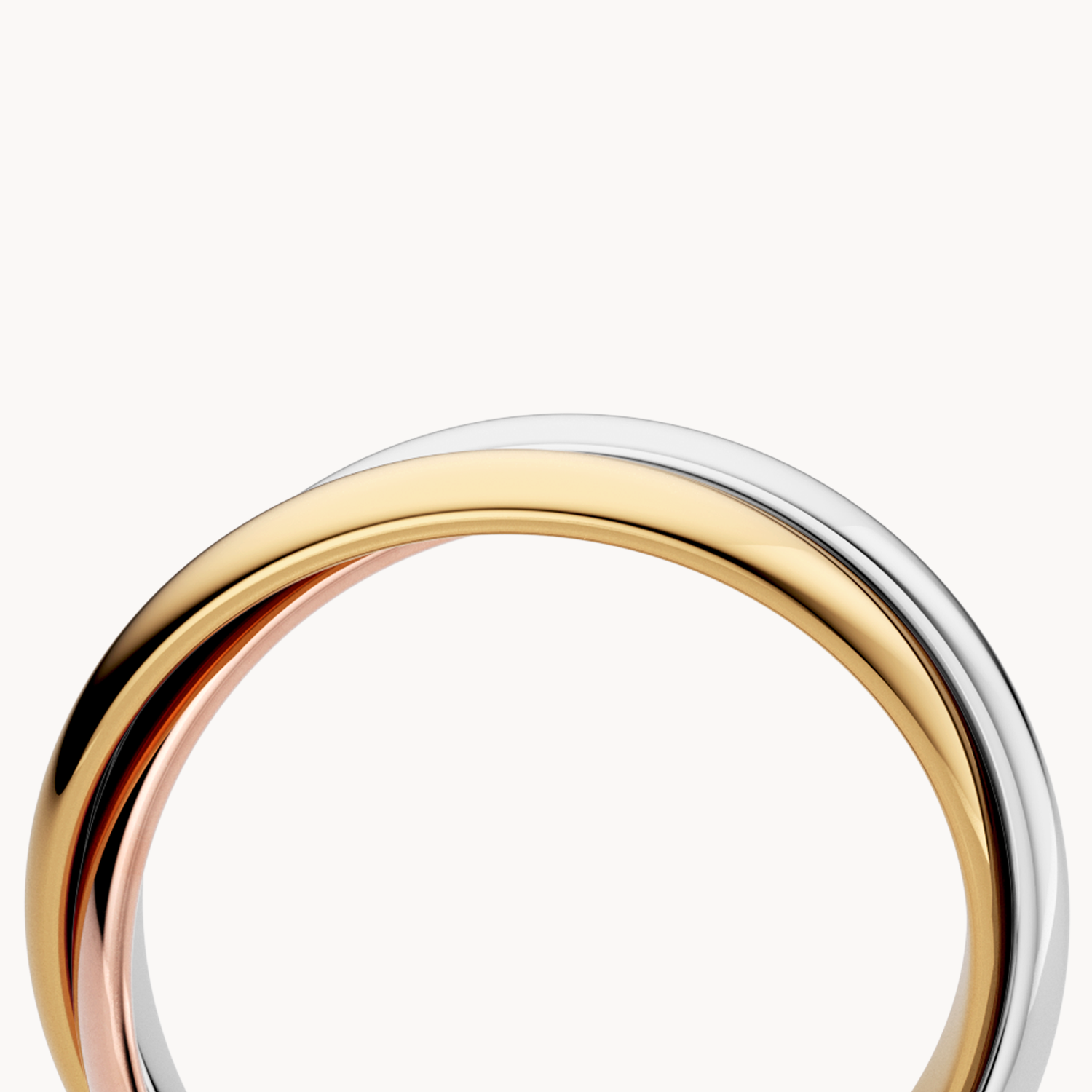 Tricolor Wedding Band