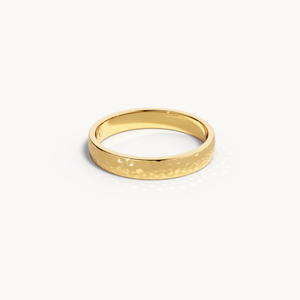 Hammered Wedding Band 3.5mm