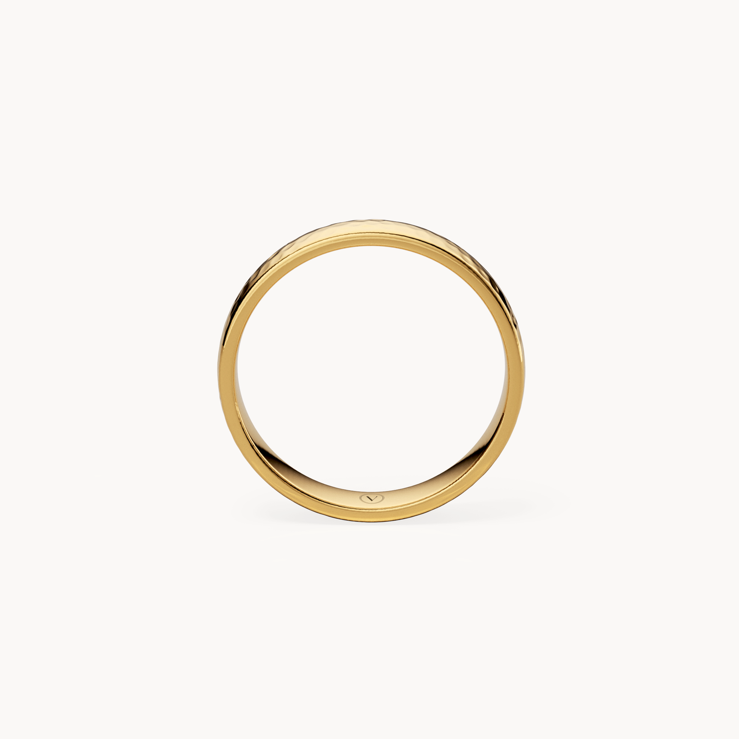 Hammered Wedding Band 3.5mm