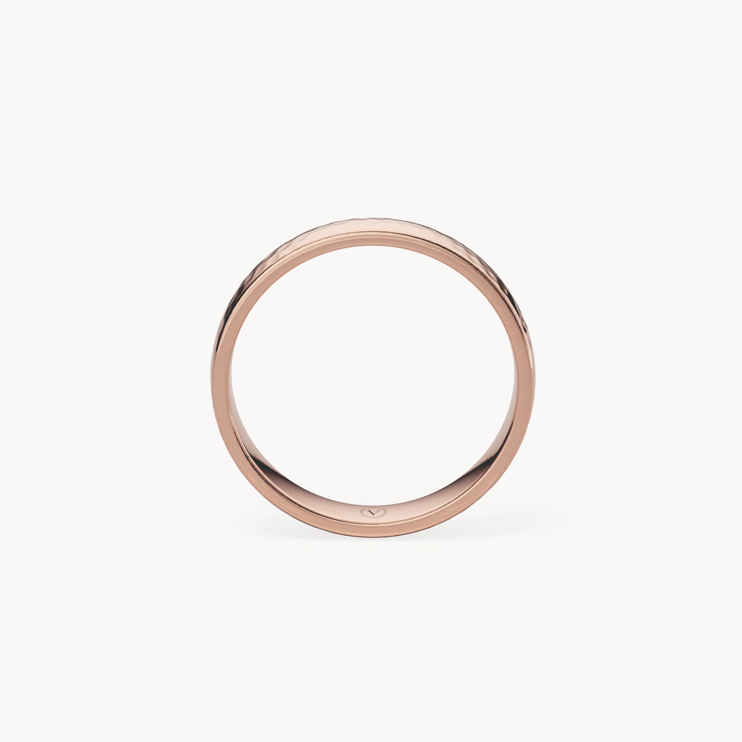 Hammered Wedding Band 3.5mm
