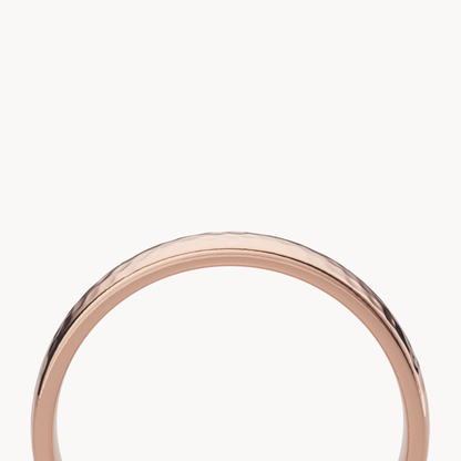Hammered Wedding Band 3.5mm