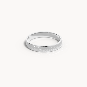 Hammered Wedding Band 3.5mm