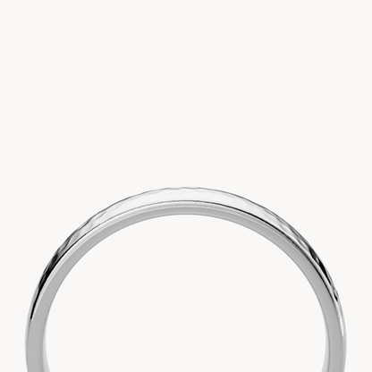 Hammered Wedding Band 3.5mm