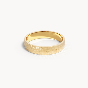 Hammered Wedding Band 4.5mm