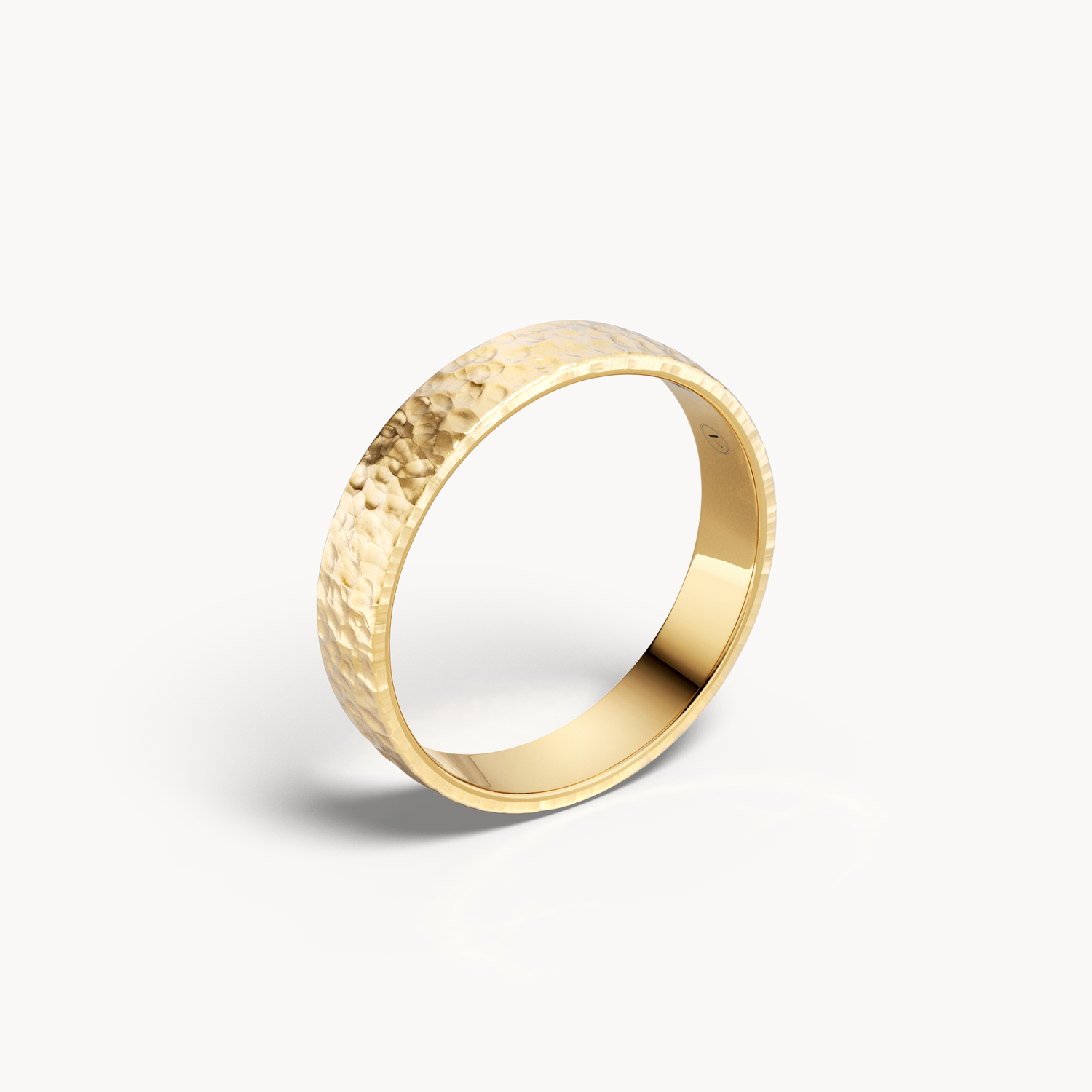 Hammered Wedding Band 4.5mm