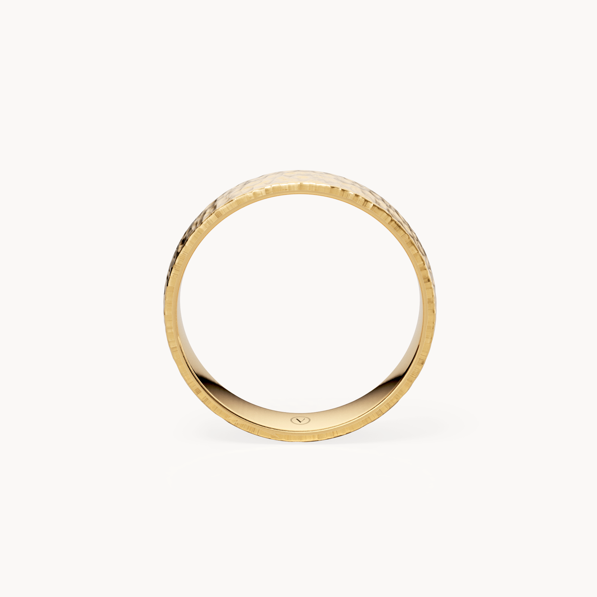 Hammered Wedding Band 3.5mm