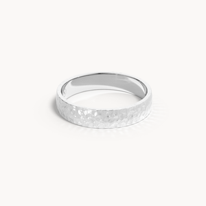 Hammered Wedding Band 4.5mm