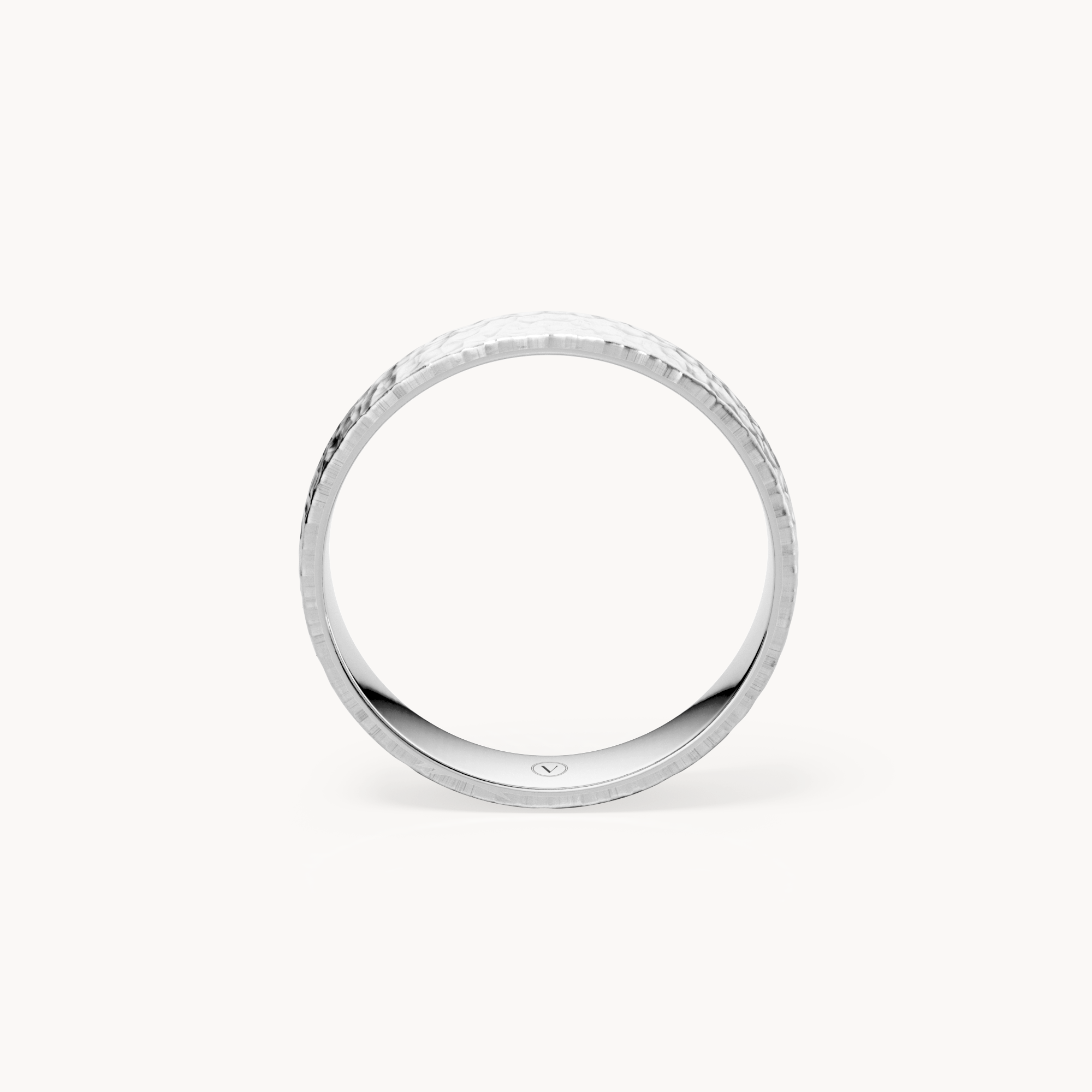 Hammered Wedding Band 4.5mm