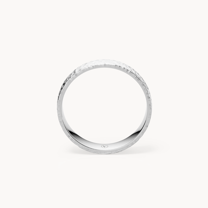 Hammered Wedding Band 4.5mm