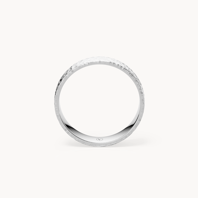 Hammered Wedding Band 3.5mm