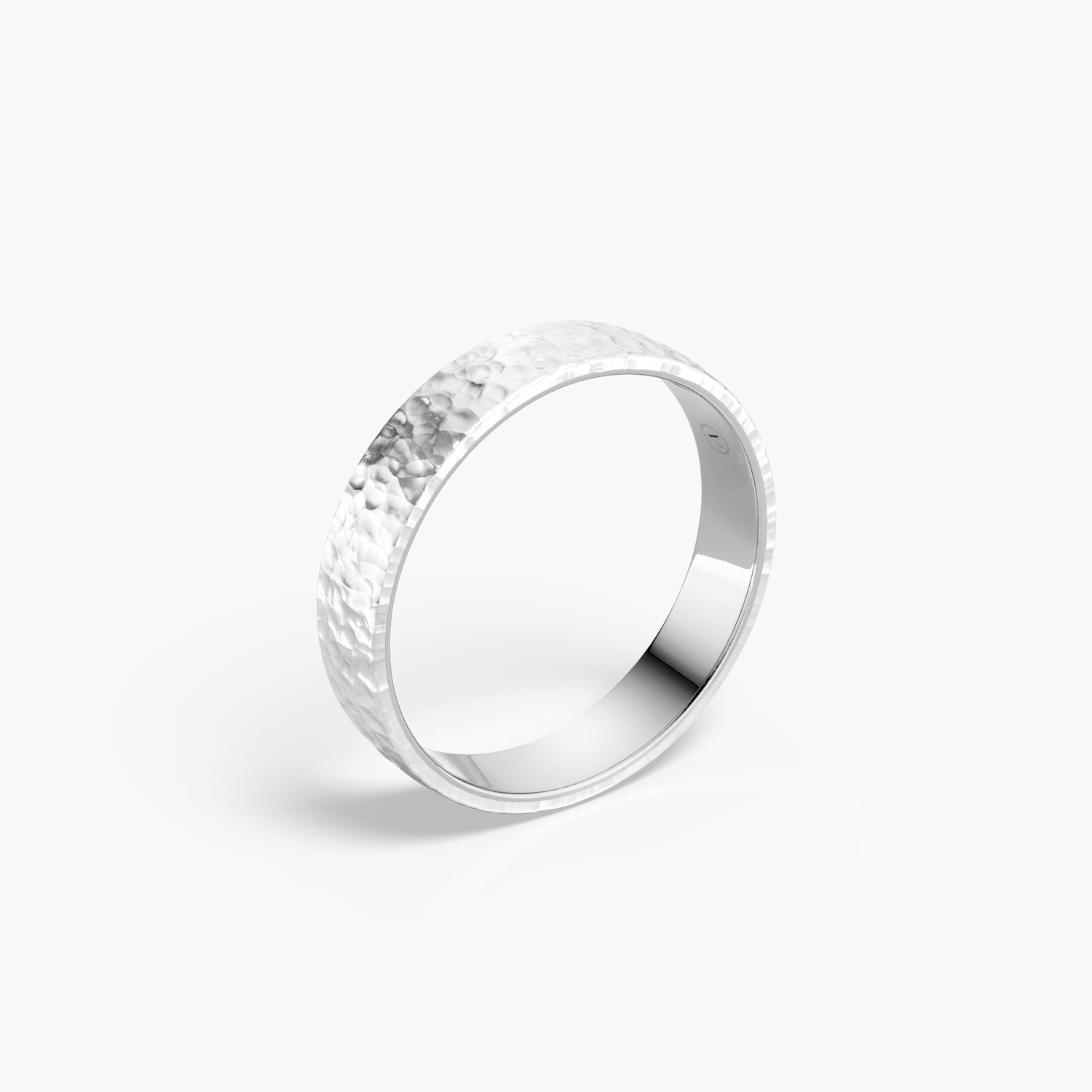 Hammered Wedding Band 4.5mm