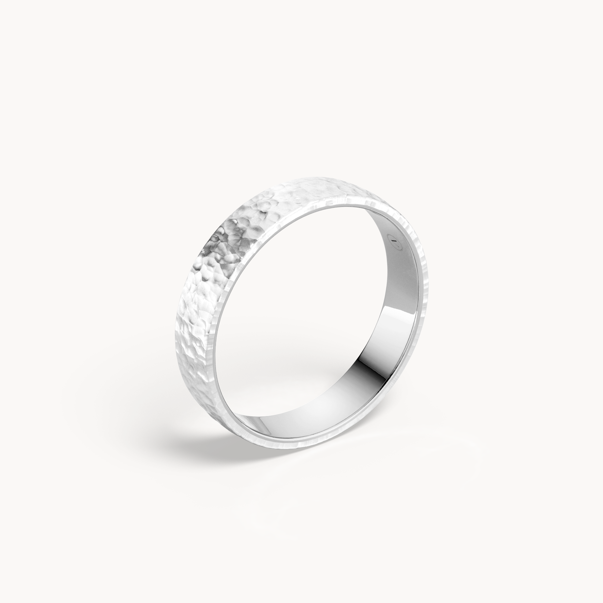Hammered Wedding Band 4.5mm