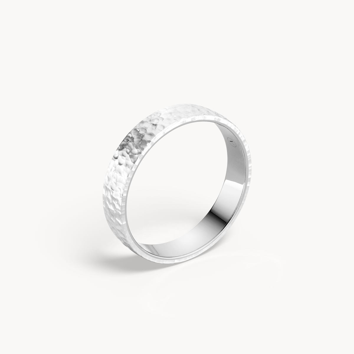 Hammered Wedding Band 3.5mm