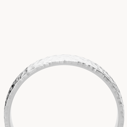 Hammered Wedding Band 4.5mm