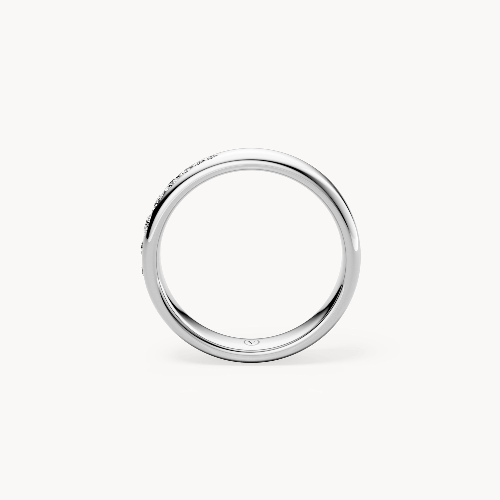 Graduated Brilliant Wedding Band