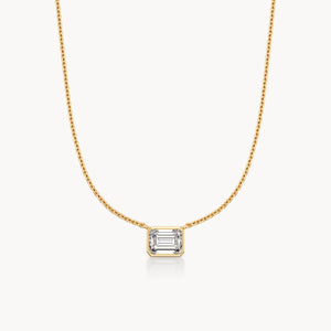 Bezel Halskette Emerald