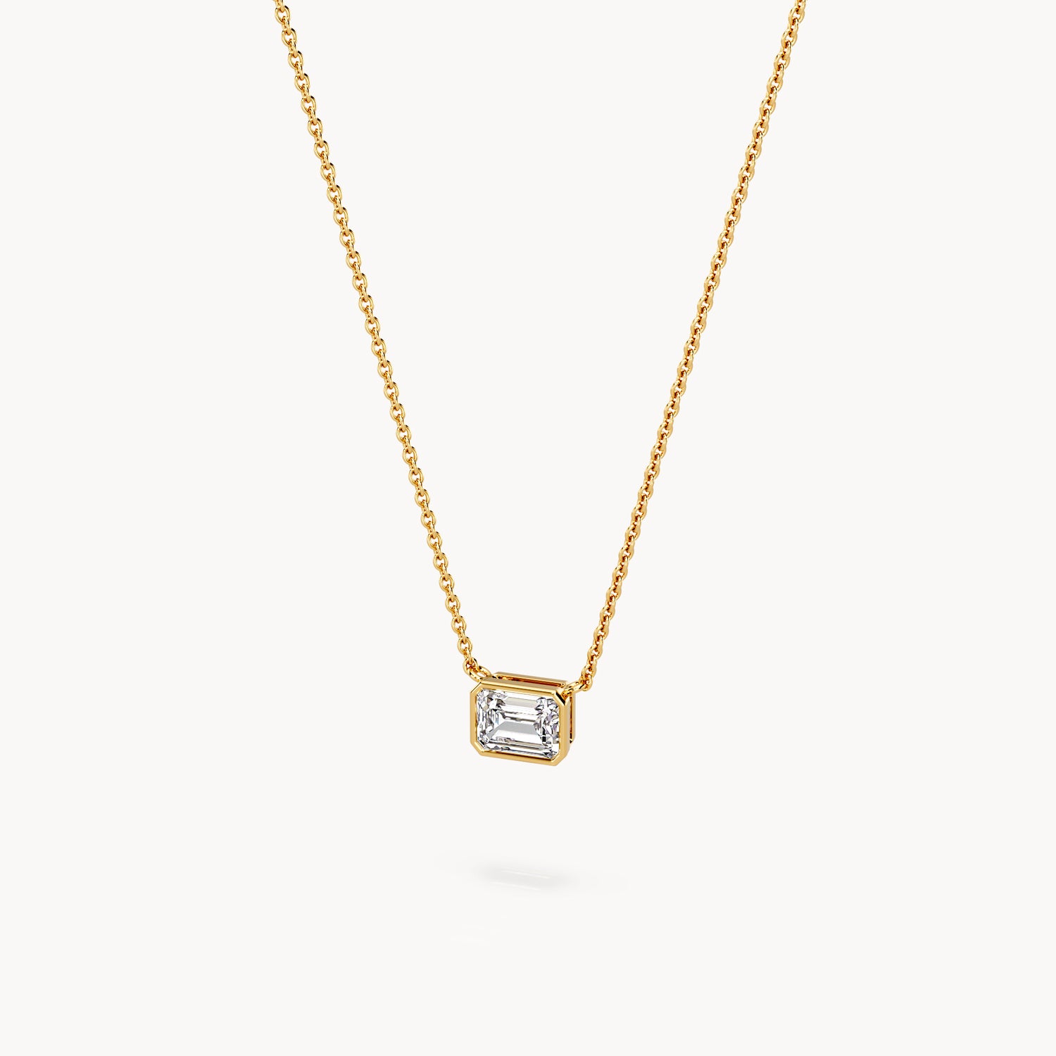 Bezel Halskette Emerald