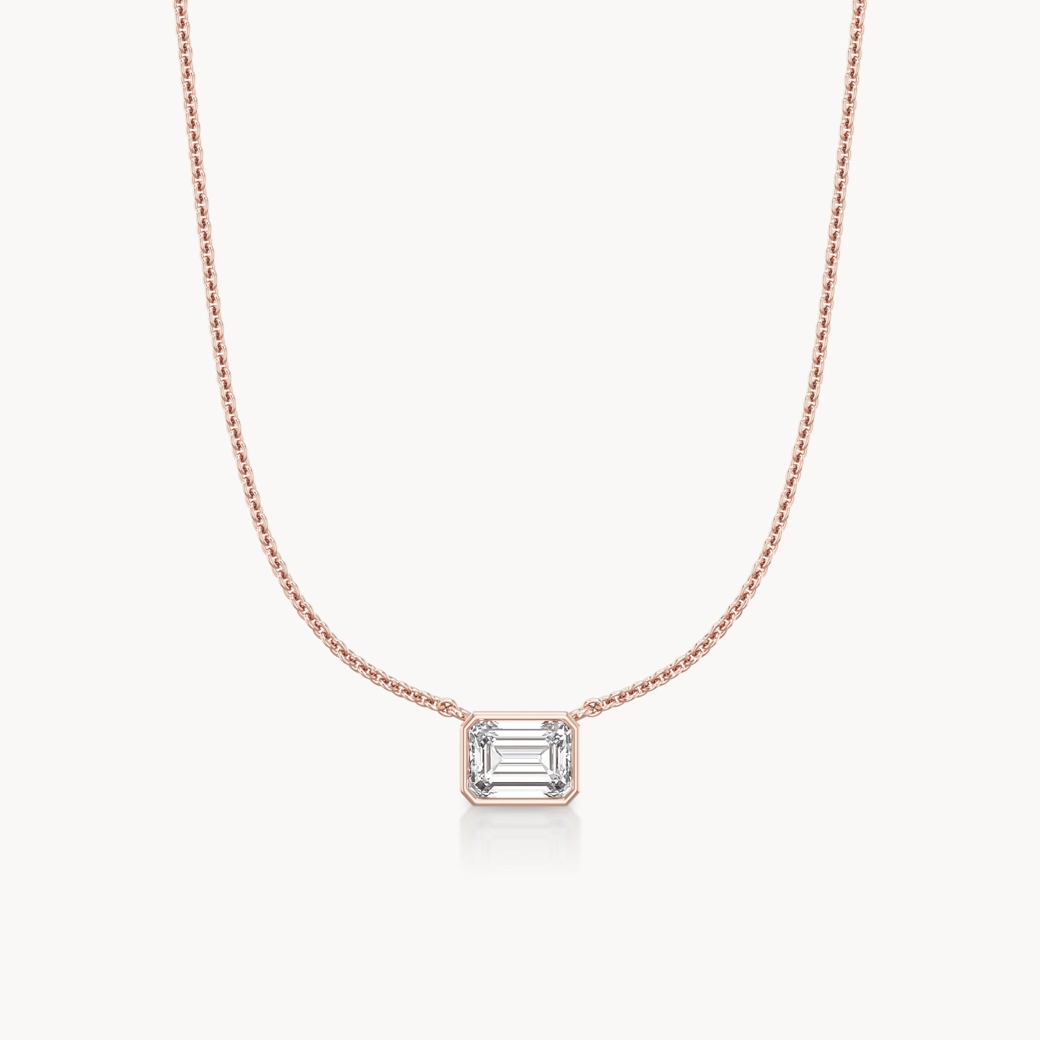 Bezel Halskette Emerald