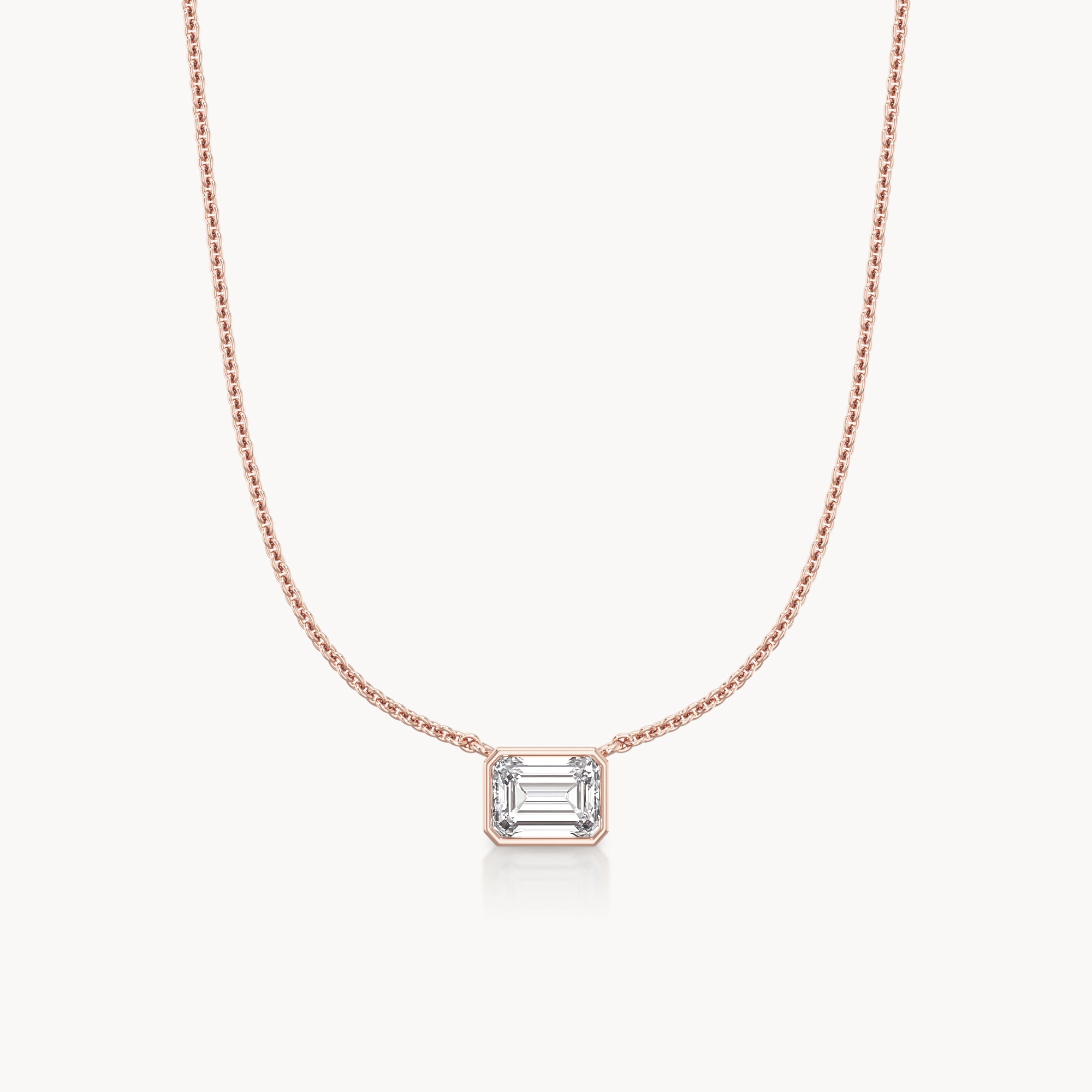 Bezel Halskette Emerald