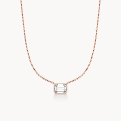 Bezel Halskette Emerald
