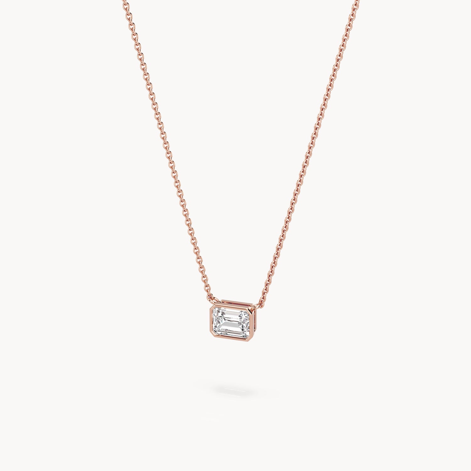 Bezel Halskette Emerald