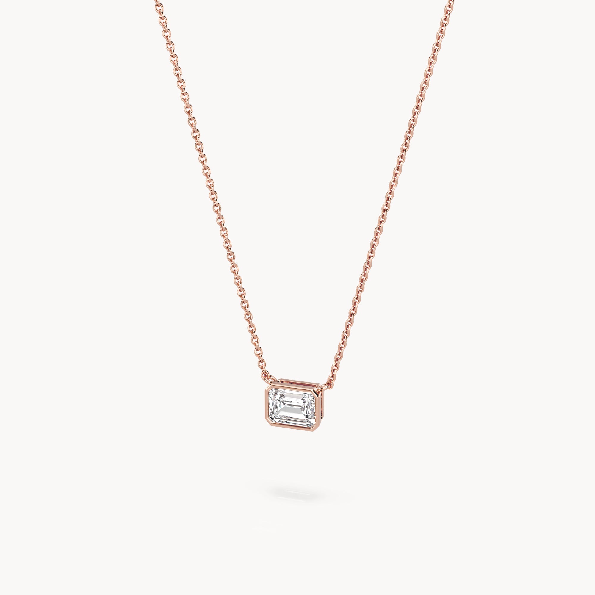 Bezel Halskette Emerald