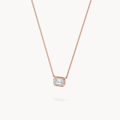 Bezel Halskette Emerald