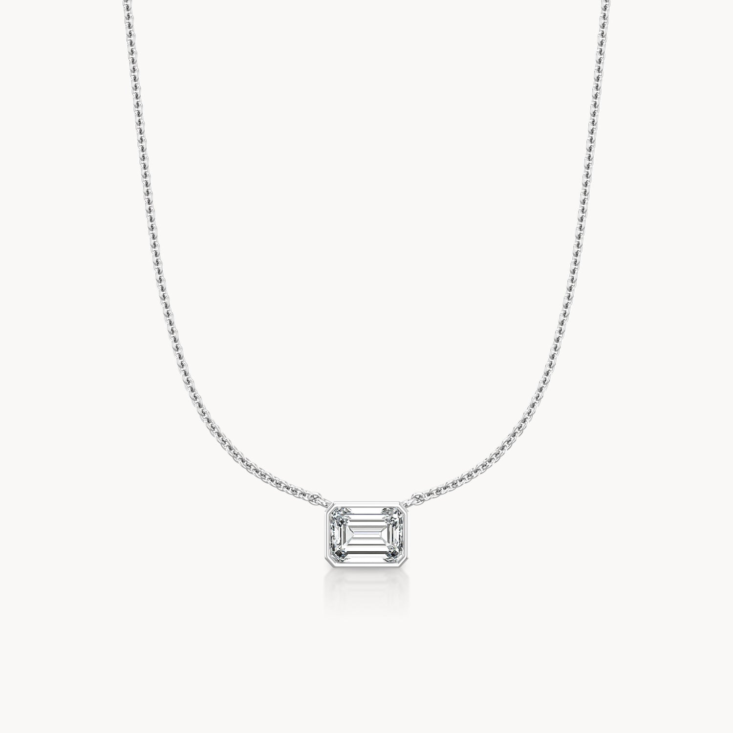 Bezel Halskette Emerald