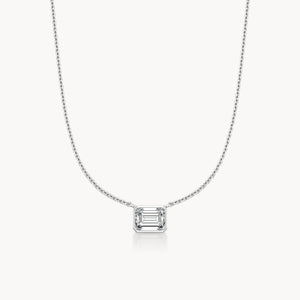 Bezel Halskette Emerald