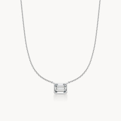 Bezel Halskette Emerald